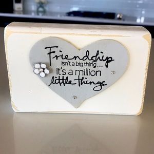 Hand painted wood plaque